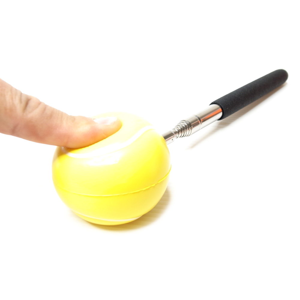 サーブ ストローク練習用 先端にテニスボールが付いたスイングトレーニング指示棒